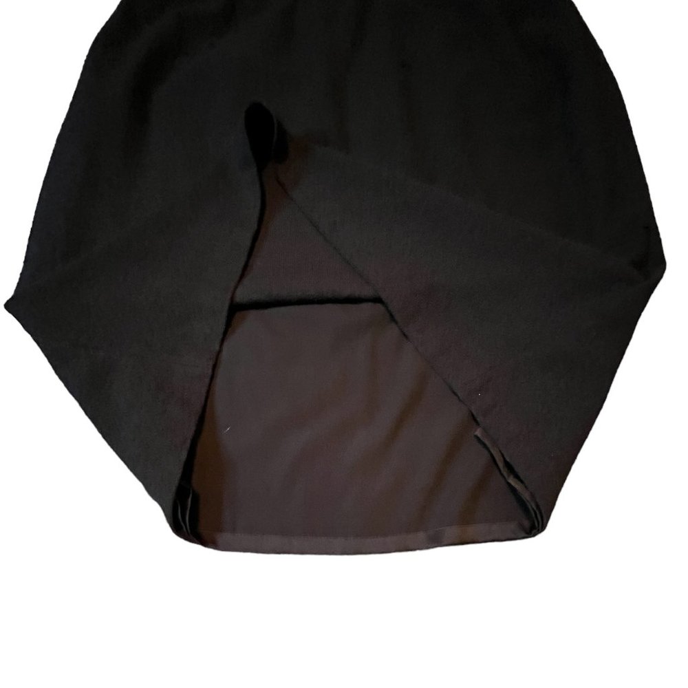 St John Couture Full Lined Black Knee Length Pull On Skirt Women's Size 16 - Picture 2 of 4